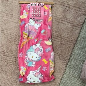Hello Kitty Pink Silk Touch Throw Blanket